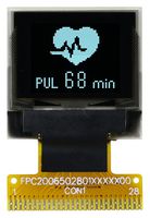 MCOT064048A1V-WM - OLED Graphic Display Module, White on Black, 3V, I2C, Parallel, SPI
