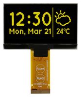 MCOT128064H1V-YM - OLED Graphic Display Module, 128x64, Yellow on Black, 3C, I2C, Parallel, SPI