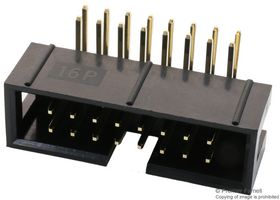 MC-254-16-00-RA-DIP - 2.54mm Pin Header, 2 Row, 16 Way, Right Angle