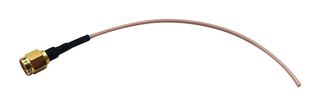 MC002117 - RF Cable Assembly, SMA Plug to Free End, RG178, 50ohm, 140mm, Brown