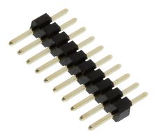MC-HVT1-S10-G - 1.27mm Pin Header, 1 Row, 10 Way, Vertical