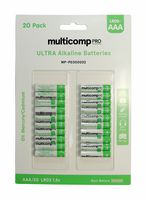 MP-PE000002 - Ultra Alkaline AAA Batteries, 20 Pack