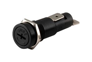 MC002794 - Panel Mount Fuseholder, Quick Connector, Screwdriver Cap, 6.3mm x 30mm / 6.35mm x 31.8mm, 250V, 10A