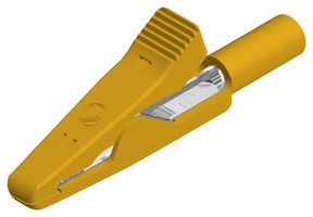 930317803 - Insulated Crocodile Clip, 2mm, 8A, Yellow