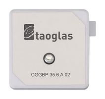 CGGBP.35.6.A.02 - Patch Antenna, 1.602GHz, 1.8 VSWR, 6.1dBi Gain, 50ohm, Adhesive