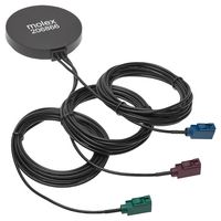 206866-3000.. - 3-in-1 4G / WiFi / GPS External Antenna, With Fakra Connectors, IP66, 824MHz to 2.4GHz, Linear, RHCP
