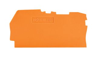 2102-1292 - 0.8mm End and Intermediate Plate, 2 Conduct Terminal Blocks