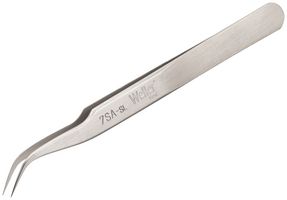 7SASL - 115mm Precision Tweezers, Bent Pointed Tips