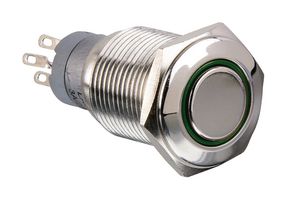 MP0045/1E2RD012S - Vandal Resistant Switch, Off On, DPDT, 250V AC, 16A, Red