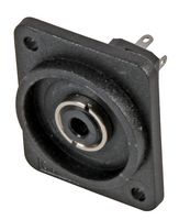 CP303100X - 3.5mm Vertical Stereo Jack Socket, Recess Plate, Panel Mount, Plain Holes