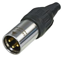 NC3MX-TOP - XLR Plug, 3-Pole, IP65, 16A
