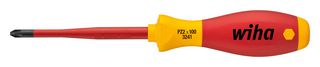 35395 - PZ1 x 80mm SoftFinish VDE Insulated SlimFix Pozidriv Screwdriver 1000V AC
