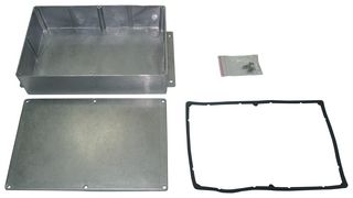 MC003604 - IP66 Die Cast Aluminium Enclosure with Flange, 55.5x146.1x222.3mm