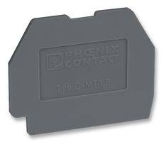 3100321 - End Cover, for Use with Modular Terminal Blocks, Grey, D-MT