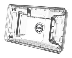 ASM-1900156-01 - Portable Raspberry Pi 4 and Touchscreen Case with Power Button, Transparent