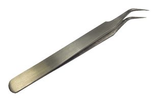 1PK-104T-F - 110mm Precision Tweezers - SS Fine Curved Tips