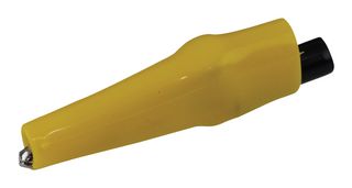 BU-63-4. - 10A Insulated Steel Crocodile Clip, Yellow