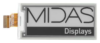 MDE029A128296BW - E-Paper Display Module, 128 x 296 Pixels, 3V, Black on White, SPI,