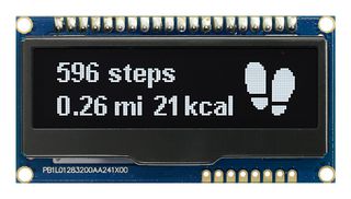 MDOB128032FCV-WM - OLED Graphic Display Module, 128 x 32, White on Black, I2C, Parallel, SPI, Passive Matrix