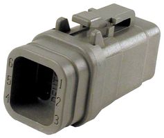 DTM06-6S-E007 - Automotive Connector Housing, DTM, Plug, 6 Ways, AMP DTM Series Size 20 Socket Contacts