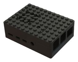 MP001209 - Pi-Blox Raspberry Pi 4 Case, Black