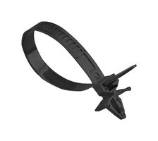 PELB0181 - Push Mount Cable Ties, 123mm x 3.5mm, Black, Pack of 100