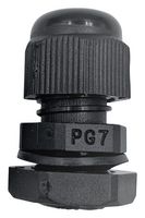 PELB0283 - Nylon Cable Gland, PG11, 5-10mm Cable Range, Black, IP68