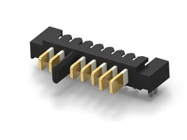 1827654-1 - 7 Position 30V DC Board-to-Board Right Angle Battery Contact Plug, 2mm Centerline