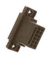 178803-6 - Panel Mount Tab Plug Housing, 250V AC / DC, 12 Way, 2 Row