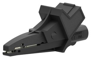 76-126 - 20A 4mm Alligator Clip - Black
