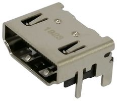 208658-1001 - HDMI Connector, 19 Contacts, Socket, PCB Mount, Surface Mount Right Angle