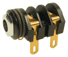 CL1299A - 6.35mm Mono Gold Switched Jack Socket, Solder Tags