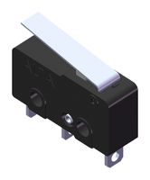 MP005571 - Panel Mount Snap Action Micro Switch, Hinge Lever, 5A, 125V AC