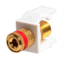 KSPRDWH - Gold Binding Post Speaker Connector, White