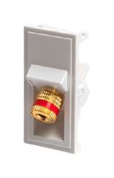 KSPRDWHAX - Gold Binding Post Speaker Connector, EU White
