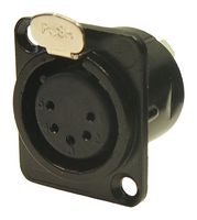 FC61950 - 5 Pin XLR Socket Feedthrough Panel, Metal, CSK Holes