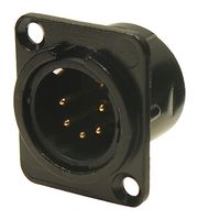 FC61955 - 5 Pin XLR Plug Feedthrough Panel, Metal, CSK Holes