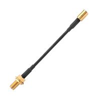 CAB.0101 - SMA Female Bulkhead to SMB Plug Lead, RG174 Cable, 50 Ohm, 100mm