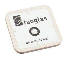 GP.1575.25.2.A.02 - Right Hand Circular RF Antenna, Patch, 1.575GHz, Adhesive, 2 dBi, 1.5 VSWR