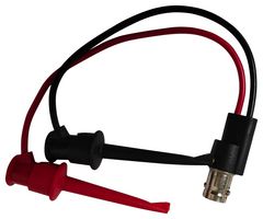 MP770802 - BNC Test Lead, BNC Socket to 2x Hook Clips, 60V, 160mm