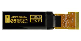 MDOG128032C2V-YS - OLED Graphic Display, 128x32, Yellow on Black, 3V, SPI,