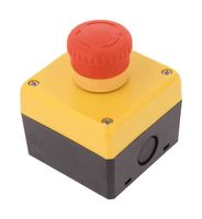 FB1W-YW1L-V4E02Q4R-Y0 - Emergency Stop Push Button Switch, DPST-NC, 120V, 10A