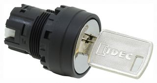 YW1K-2A - Maintained 2 Position Key Selector Switch, 22mm