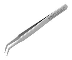92 01 01 - 115mm SMD Precision Tweezers, Bent Paddle Tips