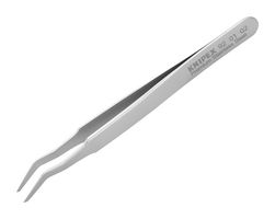 92 01 02 - 120mm SMD Precision Tweezers, Bent Pointed Tips