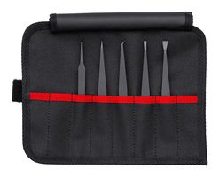 92 00 05 ESD - ESD Carbon Fibre Reinforced Plastic Tweezers Set, 5 Piece