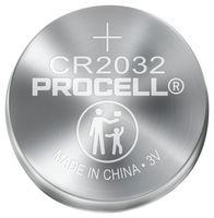 PC2032 - Procell CR2032 3V Lithium Coin Cell Battery, 5 Pack