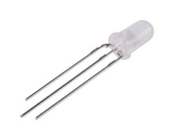 MP008534 - 3mm Red Blue LED, Clear, 20mA, Blue 3V, Red 2V, Red 1.5cd, Blue 600mcd