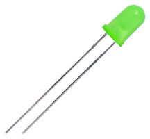 MP008542 - 5mm Kelly Green LED, Diffused, 2.1V, 20mA, 572nm