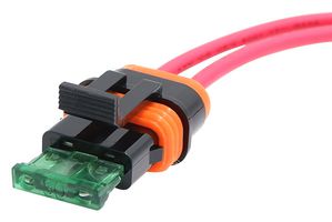 MP008777 - Inline Waterproof Blade Fuseholder, ATm Fuses, IP67, 32V DC, 30A